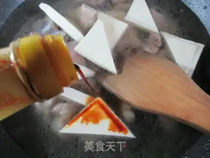 Make Tofu dry-burned tofu step 8