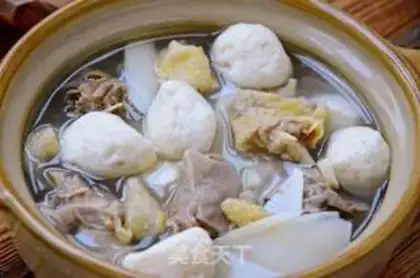 Make Fishball chicken soup step 6