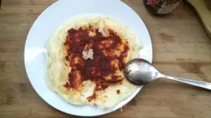 Make Homemade hand grab cake step 15