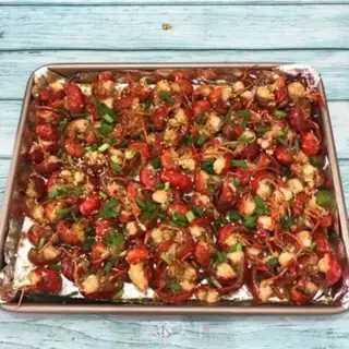 Make Spicy garlic, roasted shrimp balls step 6