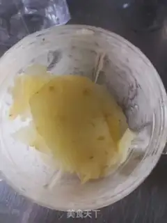 Make Banana pineapple milk cap step 2