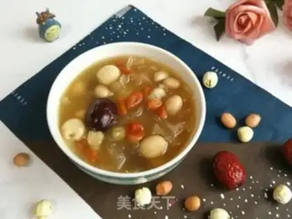 Make "The silver spoon of the Lotus peanut date." step 4