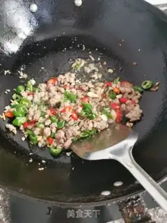 Make Spinach fried meat step 5