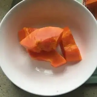 Make Coconut milk papaya step 9