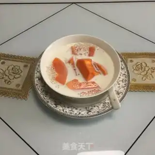 Make Coconut milk papaya step 10