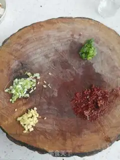 Make Shrimp tofu step 1