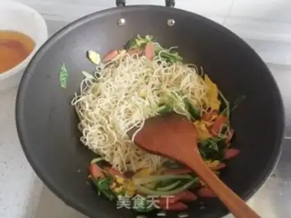 Make Three fresh noodles step 4