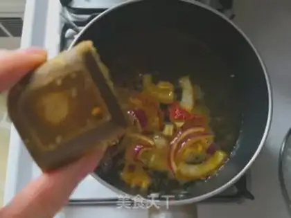 Make Curry fishballs step 1