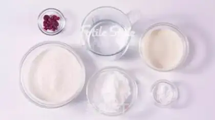 Make Milk and rice cake step 0