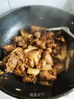 Make Northeast chicken stew with potato powder step 5