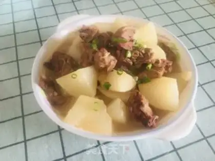 Make Duck-legged radish step 10