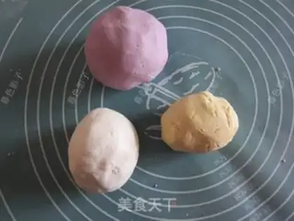 Make Peach gel color soup round step 5