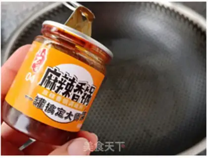 Make Spicy chicken silk step 4