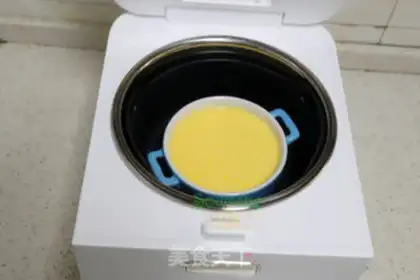 Make Milk steamed eggs step 4