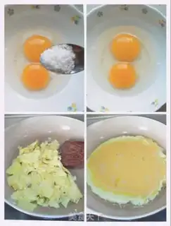 Make Orchid fried goose eggs step 4