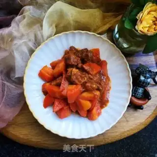 Make Tomato beef stew radish step 13