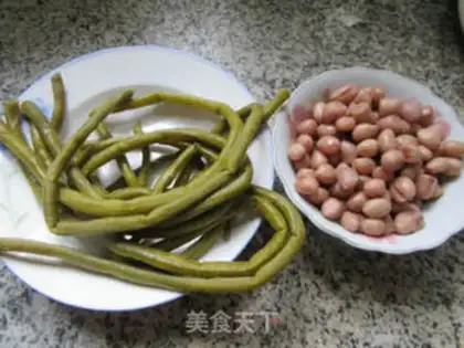 Make Sour beans, peanuts step 0