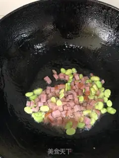 Make Orchid ham and egg fried rice step 3