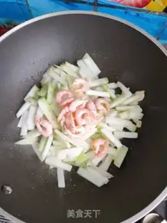 Make Shrimp fried melons step 6