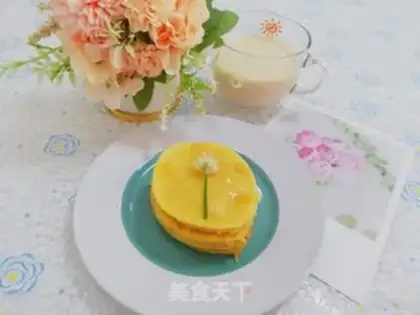 Make Honey egg pancakes step 6