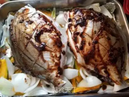 Make Pumpkin roasted fish step 8
