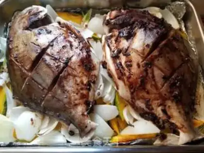 Make Pumpkin roasted fish step 10