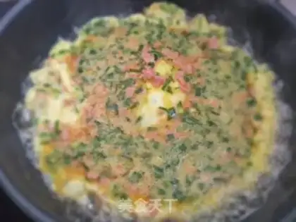 Make Onion ham fried eggs step 10