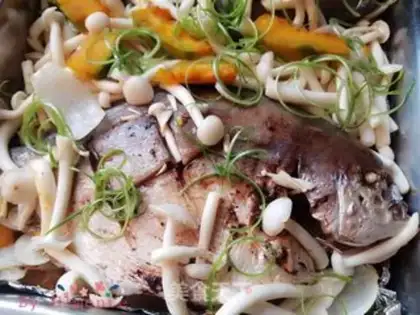 Make Pumpkin roasted fish step 16
