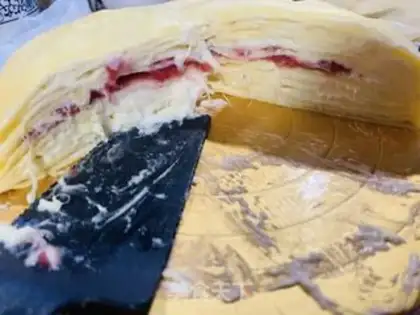 Make The durian cake step 7