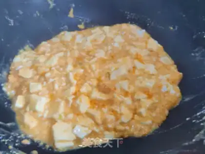 Make Salted egg sofa tofu step 6