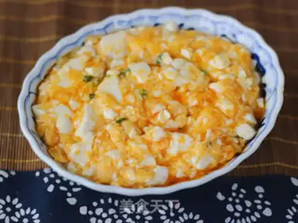 Make Salted egg sofa tofu step 7