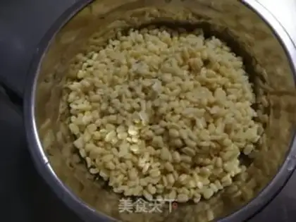 Make Green bean cake step 1