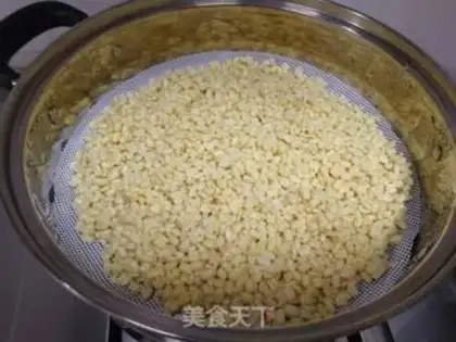 Make Green bean cake step 2
