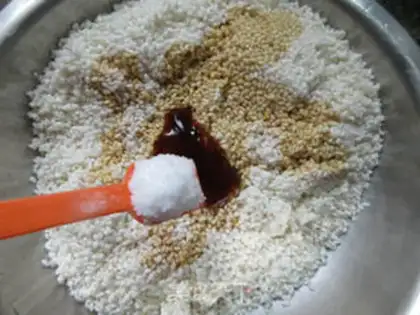 Make Salted egg yogurt dates and sausages step 5