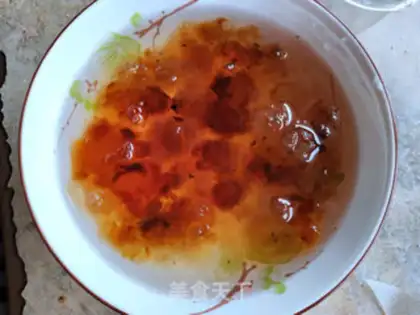 Make Rose peach paste step 5