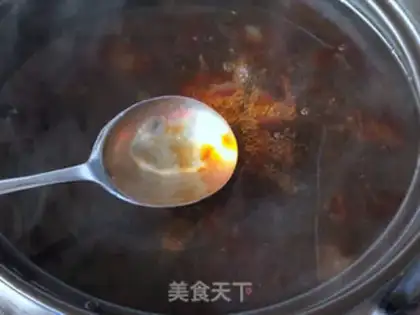 Make Rose peach paste step 9