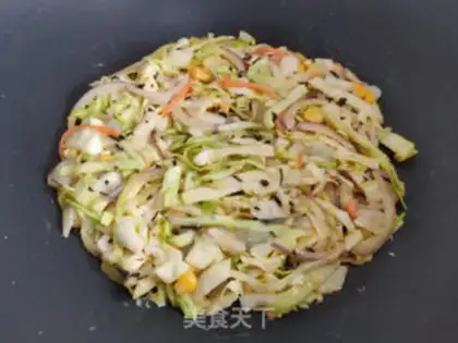 Make Japanese Osaka burning step 6