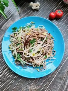 Make Green bean sprouts of wheat noodles step 9