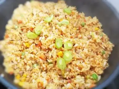 Make Soy sauce, fried rice step 6