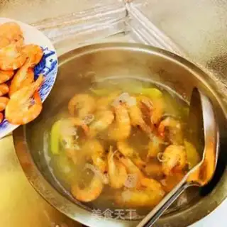 Make White burning shrimp step 1
