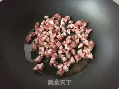 Make Cheese and sausage fried rice step 0