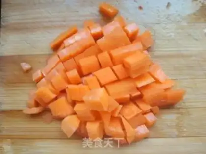 Make Shrimp egg cheese rice step 1