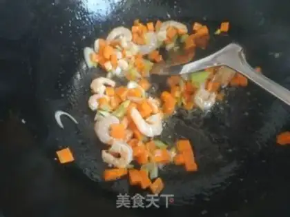 Make Shrimp egg cheese rice step 8