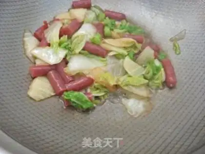 Make Weenie and cabbage step 4