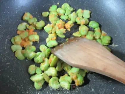 Make Salted eggs and soybeans step 7