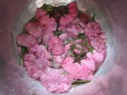 Make Pickled cherry blossoms step 6