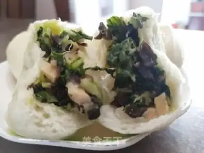 Make The mushroom cabbage bag step 15
