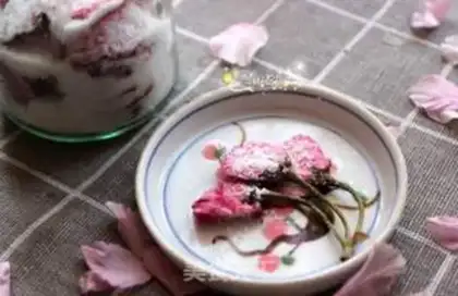 Make Pickled cherry blossoms step 9