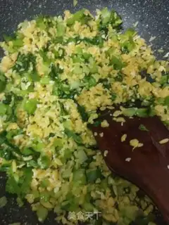 Make Spring egg fried rice step 6