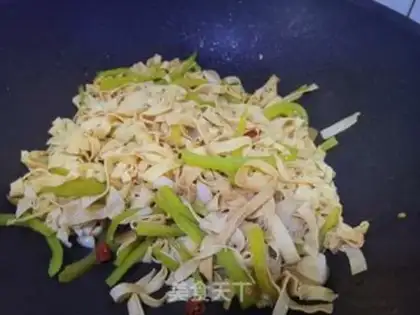Make The peppers are fried step 8